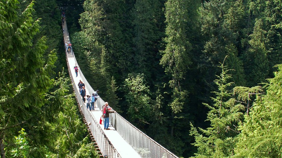 Висячий мост Капилано в Ванкувере